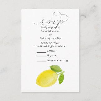 OSA kort Watercolor Lemon