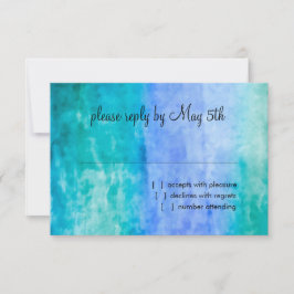 OSA kort Watercolor Streaks Blue Star of David