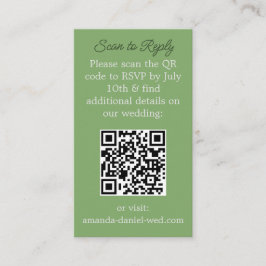 OSA med ett QR-skanningskort Placeringskort