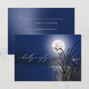 OSA Menu Royal Blue Full Moon Dragonfly Pond Kort