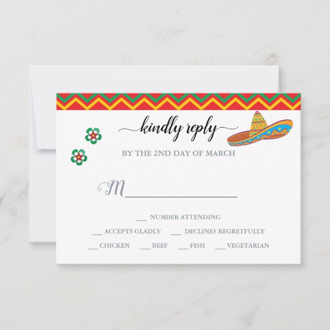 OSA Mexikanskt fiesta-svar Kort (Framsida)