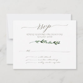 OSA Minimalist Modern Löv Lämnar Art Typografi Kort