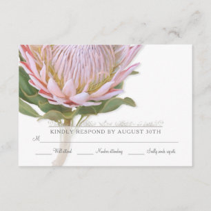 OSA Modern Blommigt Elegant Enkel proteblomma Kort