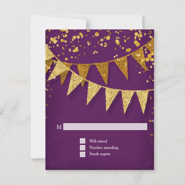 OSA Modern Pennant Banner w Glitter Confetti (Framsida)
