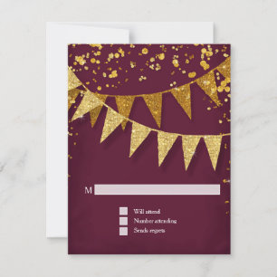 OSA Modern Pennant Banner w Glitter Confetti
