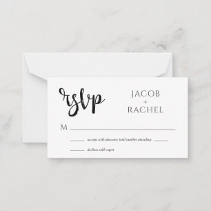 OSA Modern Script Generic Bröllop OSA Card Anteckningskort