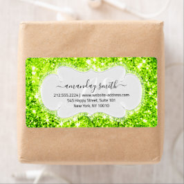 OSA Möhippa Monogram Bröllop Glitter Princes Grönt Fraktsedel