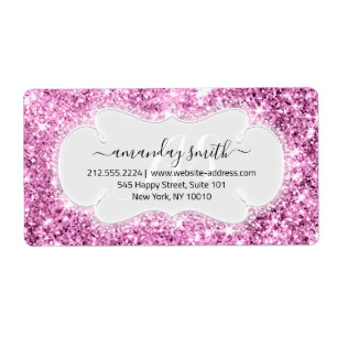 OSA Möhippa Sweet Monogram Bröllop Rosa Glitter Fraktsedel
