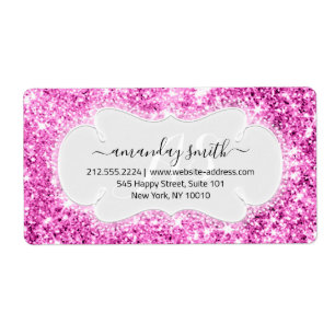 OSA Möhippa Sweet Monogram Bröllop Rosa Sparkly Fraktsedel