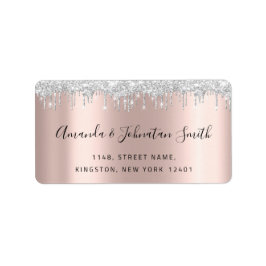 OSA New Bröllop Adress Silver Grått Drives Ro Adressetikett