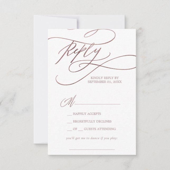 Osa om ansökan om Romantic Ro Guld Calligraphy Sån (Framsida)