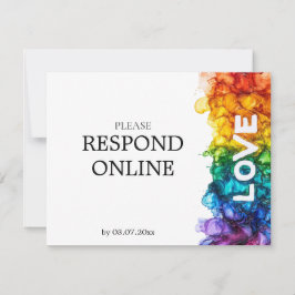 🌈 OSA online HGBTQ som målats med Kärlek bröllop Kort