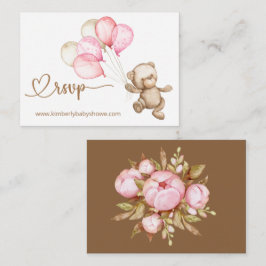 OSA Online Nalle Baby Bear Baby Shower Enclo Tilläggskort