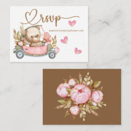 OSA Online Nalle Baby Bear Baby Shower Enclo Tilläggskort