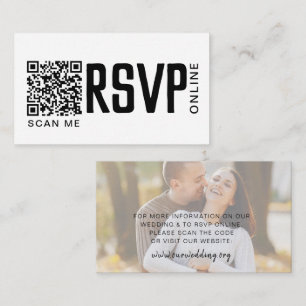 OSA Online QR-kod Bröllop Webbplatshölje för Anteckningskort