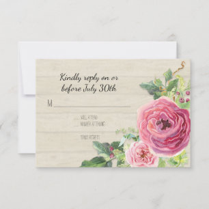 OSA Peony Ro Rustic Land Farm Wood BOHO Kort
