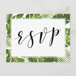 OSA Postcard tropiska elegant bröllop Inbjudan Vykort