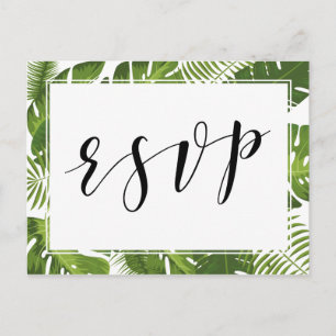 OSA Postcard tropiska elegant bröllop Inbjudan Vykort