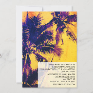 *~* OSA QR AP13 Exotic PHOTO Handflatan Bröllop Inbjudningar