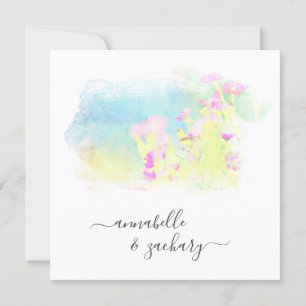 *~* OSA QR AR15 Cherub Bird BLOMMIGT Bröllop Inbjudningar