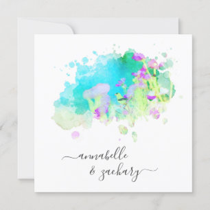 *~* OSA QR Cherub Bird AR15 BLOMMIGT Bröllop Inbjudningar