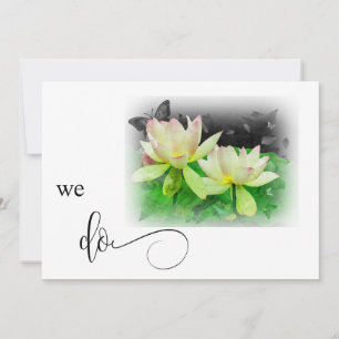 *~* OSA QR LOTUS Lily VI GÖR Blommigt AR15 BRÖLLOP Inbjudningar
