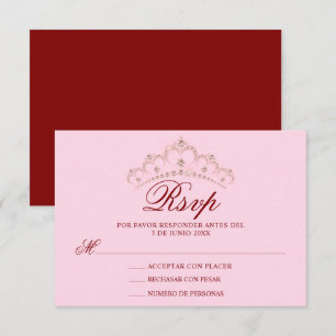 OSA Red Rosa Spain Quinceañera Quince Kort