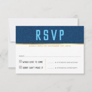 OSA REPLY CARD smart fet stil guld denim blue Kort