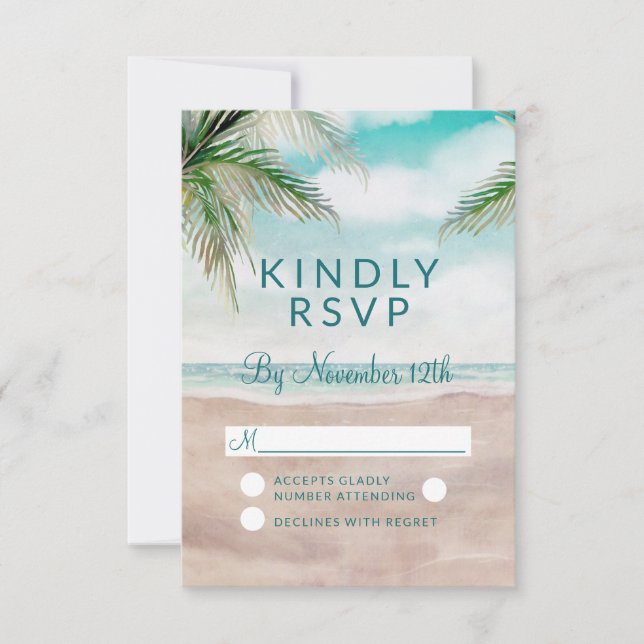 Osa Reply för öns Breeze Painting Beach Wedding (Framsida)