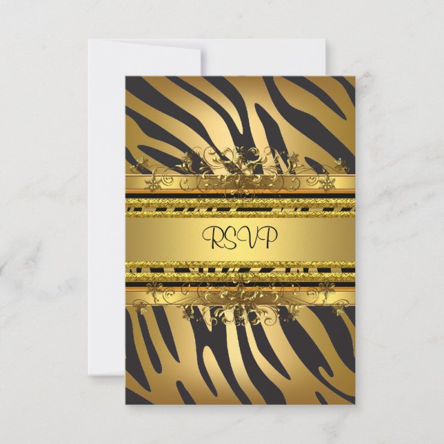 OSA Reply Response Party Zebra Guld Black (Framsida)