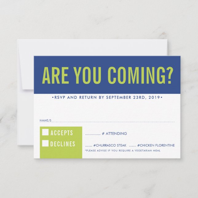 OSA REPLY roligt SVAR  fet block royal blått kalk (Framsida)