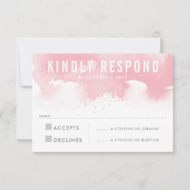 OSA REPLY SVAR PÅ modern rosa med vattenfärg