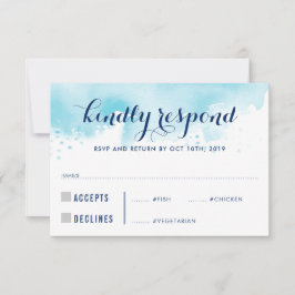 OSA REPLY SVARA blått vattenfärgsfilter vuxen målt Kort