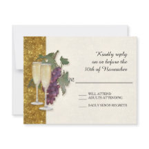 OSA Responcard Card Vin Theme Champagne Modern