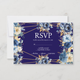 Osa Responcard-kort för flottblått och Guld