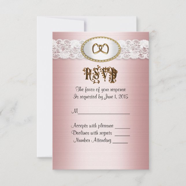 OSA Responcard-Rosa-satin-look (Framsida)