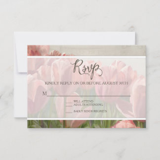 OSA Response Blommigt Romantic Söt Wood Rustic Kort