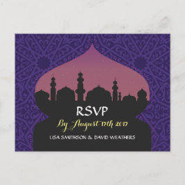 OSA Response Bröllop Postcard Arabian Nights Inbjudan Vykort