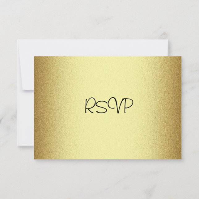 OSA Response Card all Events Elegant Guld Kort (Framsida)