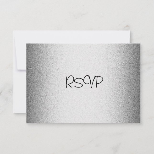 OSA Response Card all Events Elegant Silver Kort (Framsida)