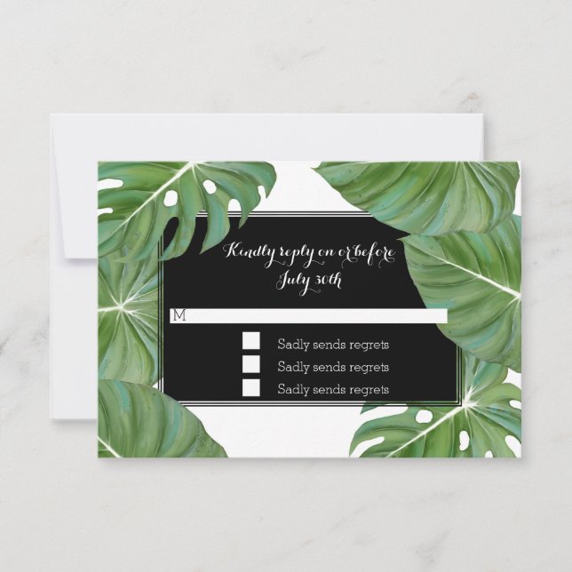 OSA Response Card Tropical Löv Lövs Foliage (Framsida)