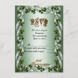 OSA-responskort 50-årsjubileum Vow förnyelse Ir Inbjudningar