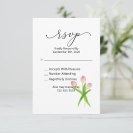 OSA Rosa Tulip Watercolor Blommigt