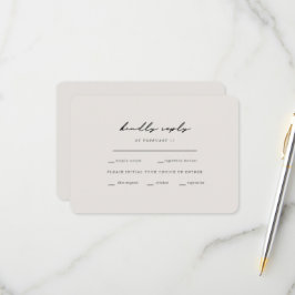 Osa Rundad för enkla matningsalternativ för beige  Kort