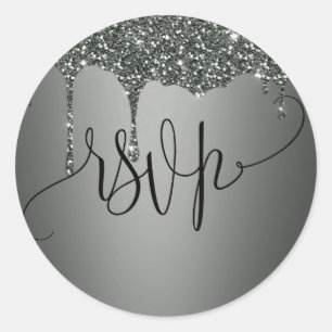 OSA Silver Sticker Runt Klistermärke