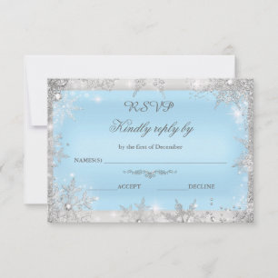Osa Silver Winter Wonderland Blue Tack Kort