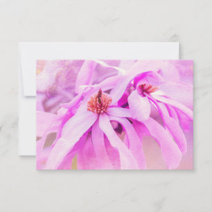 OSA Söt Rosa Blommor Blommar Kort