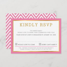 OSA SVAR SVAR PÅ enkel chevron mönster rosa