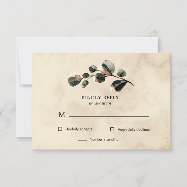 osa-svarskort för höst känner blommigt OSA kort (Framsida)