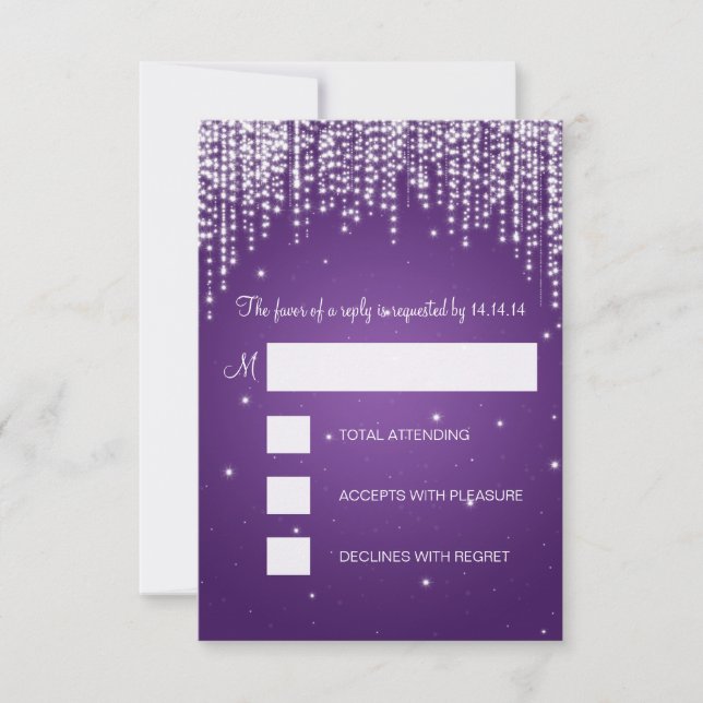 OSA Sweet sixteen Night Dazzle Lila Kort (Framsida)